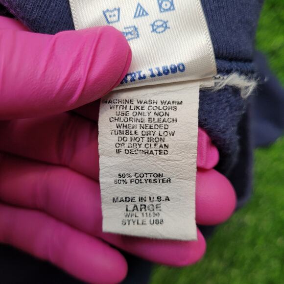 VTG 90s Auburn Tigers Sweatshirt Mens L Fits Large Boxy Crewneck USA Made - Picture 5 of 5